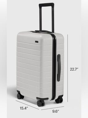 Away Sold Out White with black trim The Bigger Carry-On Luggage